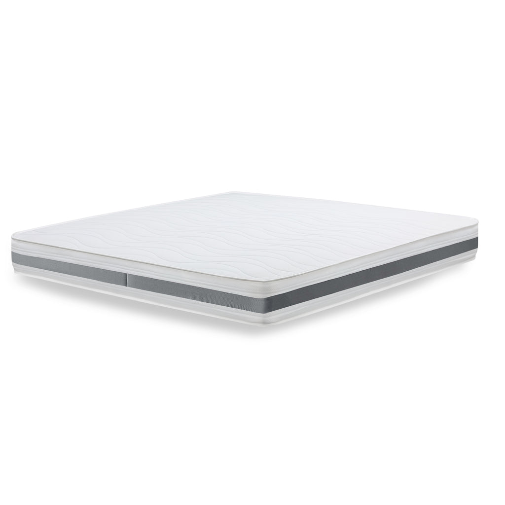 Materasso Ortopedico in Memory Antibatterico | Altezza 16 cm | 7 Zone Differenziate Termosensibili | Rivestimento 3D Air in Fibra Ipoallergenica ed Antiacaro