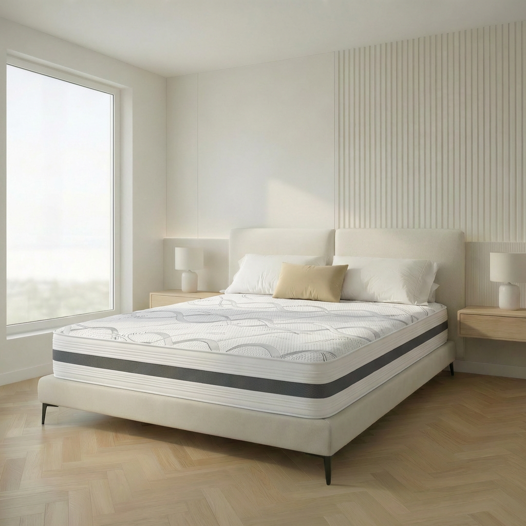 Materasso Poly Carbon con anima traspirante e supporto ergonomico - Stonive